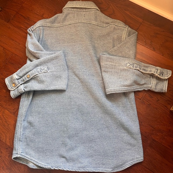 Taylor Stitch Division Shirt Size 44; washed Indigo Button down Shirt - Picture 9 of 14